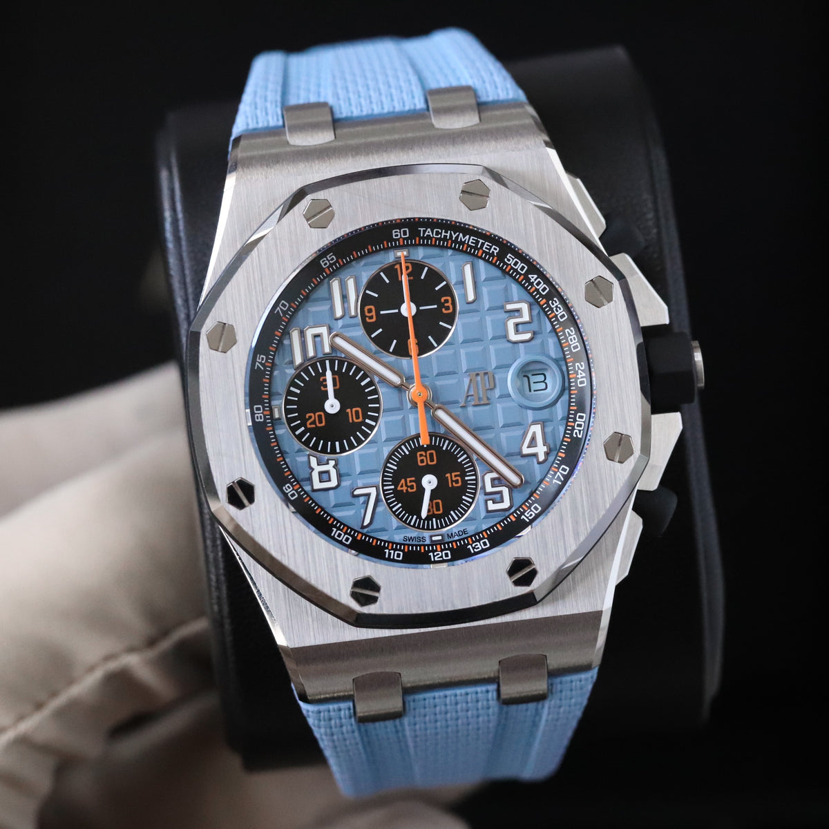 Audemars Piguet Royal Oak Offshore 42mm Tiffany Baby Blue Orange Steel 26238ST.OO.A340CA.01