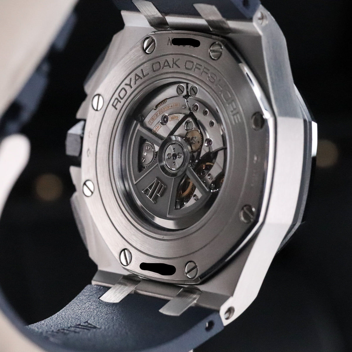 Audemars Piguet Royal Oak Offshore Chronograph [Complete Mint] Chronograph 44mm Platinum Blue Dial Sport 26401PO.00.A018CR.01