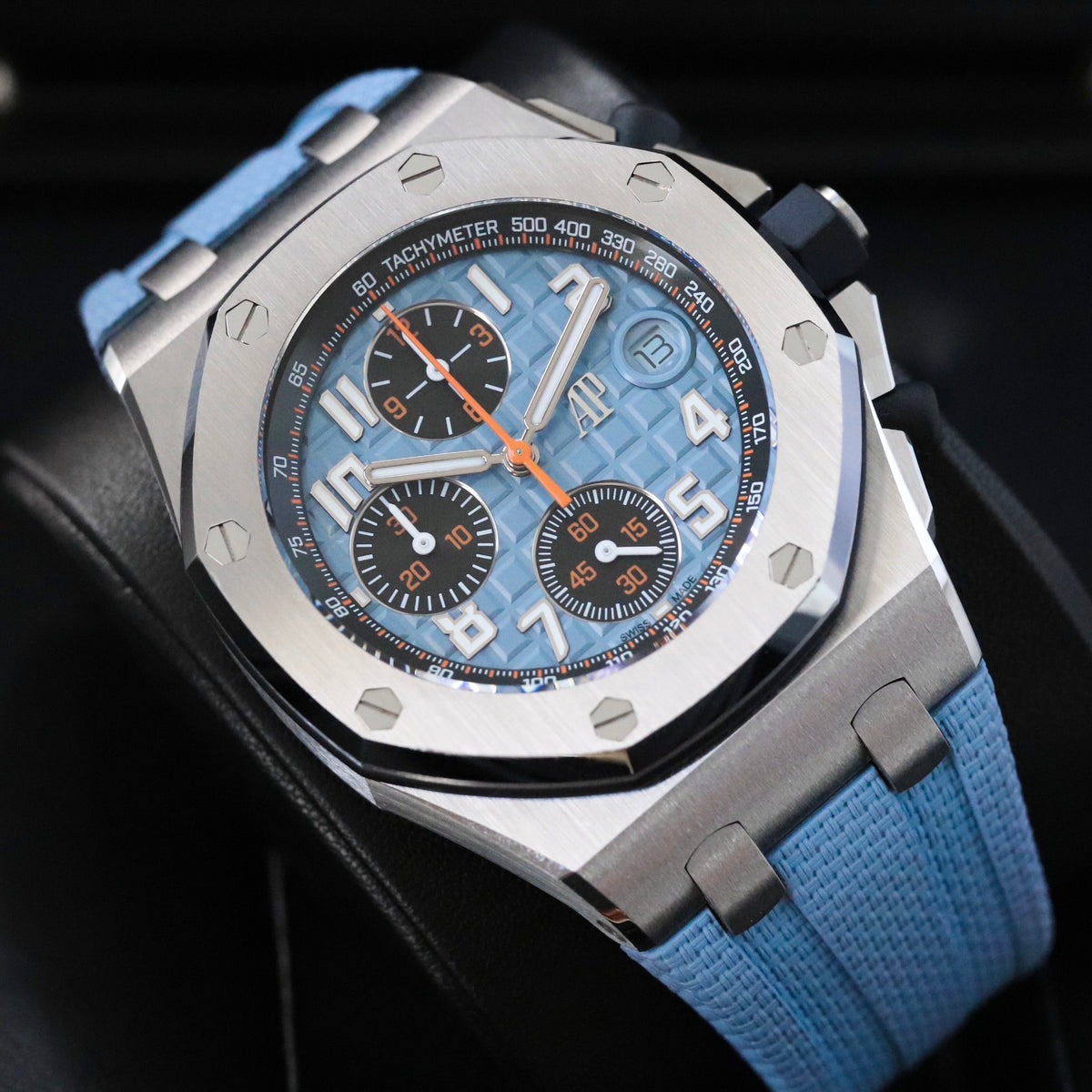 Audemars Piguet Royal Oak Offshore 42mm Tiffany Baby Blue Orange Steel 26238ST.OO.A340CA.01