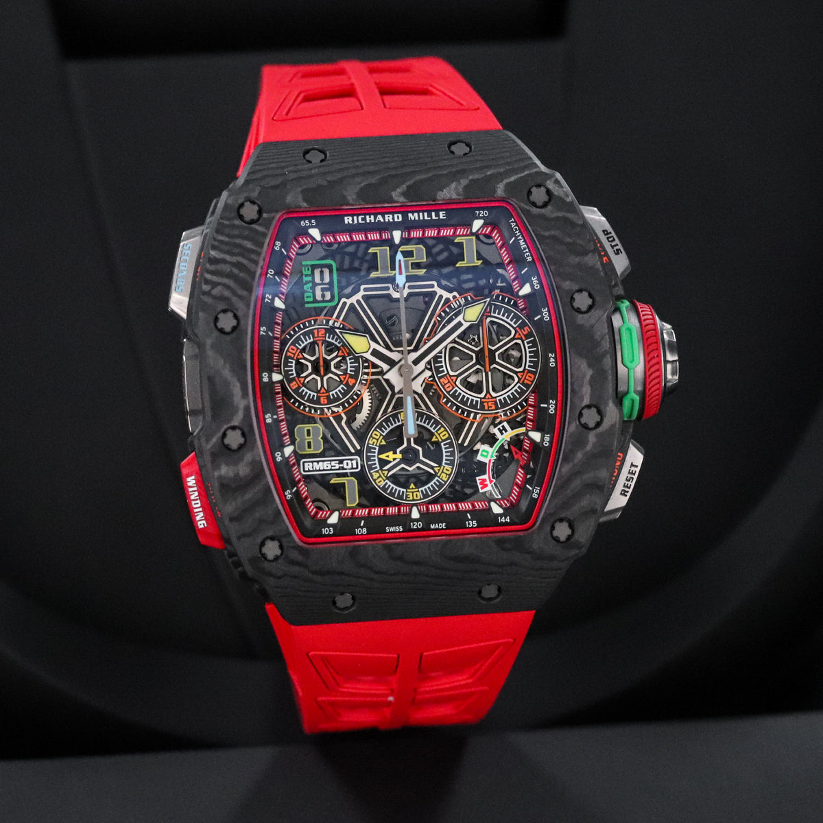 Richard Mille Chronograph 65-01 [2021 Complete Set] NTPT Carbon Titanium Split Seconds Sport 65 01