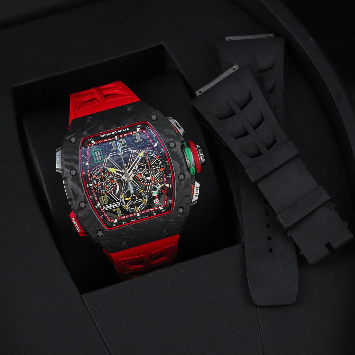 Richard Mille Chronograph 65-01 [2021 Complete Set] NTPT Carbon Titanium Split Seconds Sport 65 01