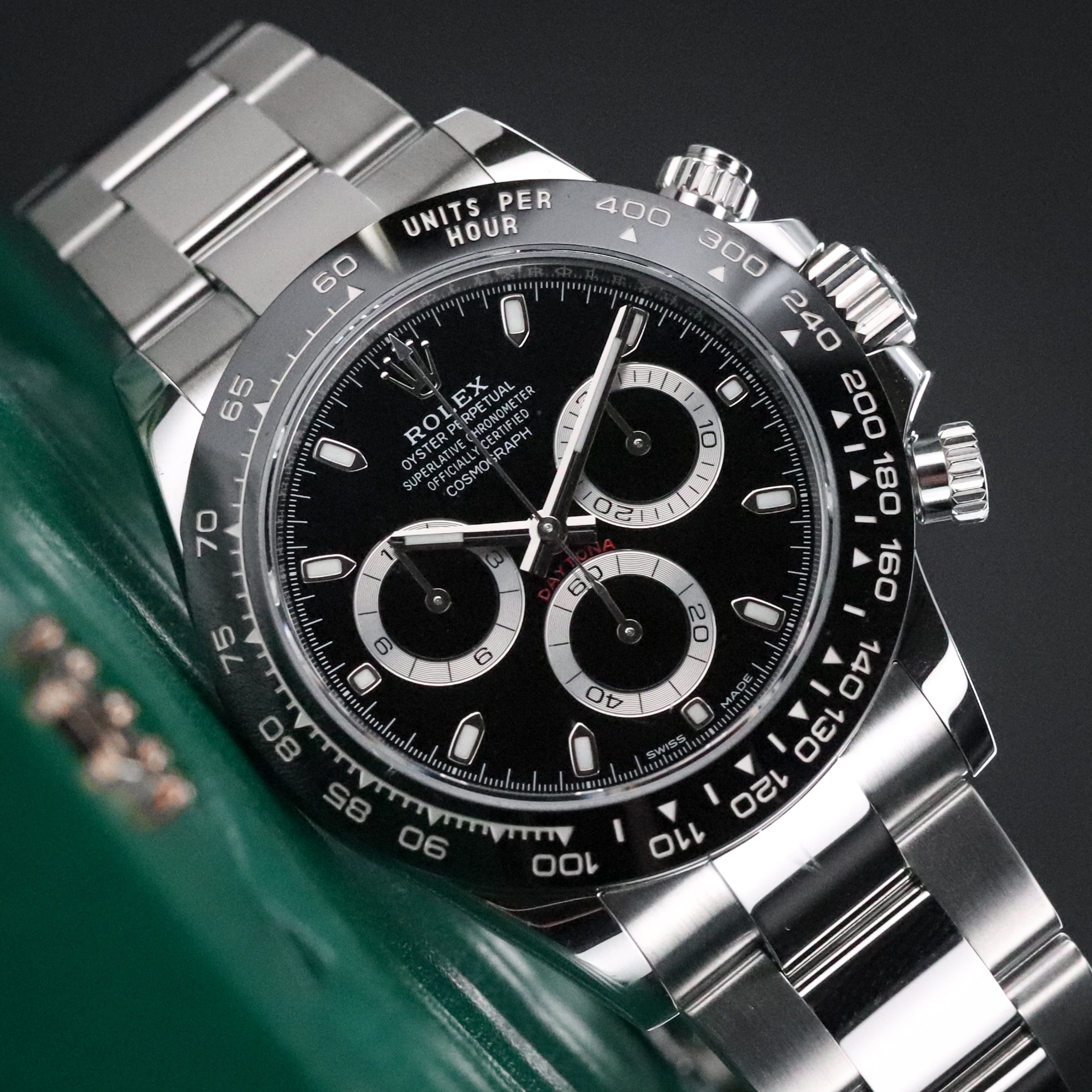 Rolex Daytona Black 40mm Cosmograph Steel Black Ceramic Bezel
