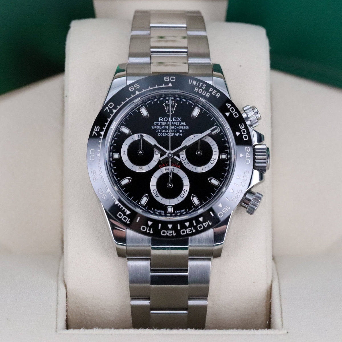 Rolex Daytona Black 40mm Cosmograph Steel Ceramic Reverse Panda 116500LN