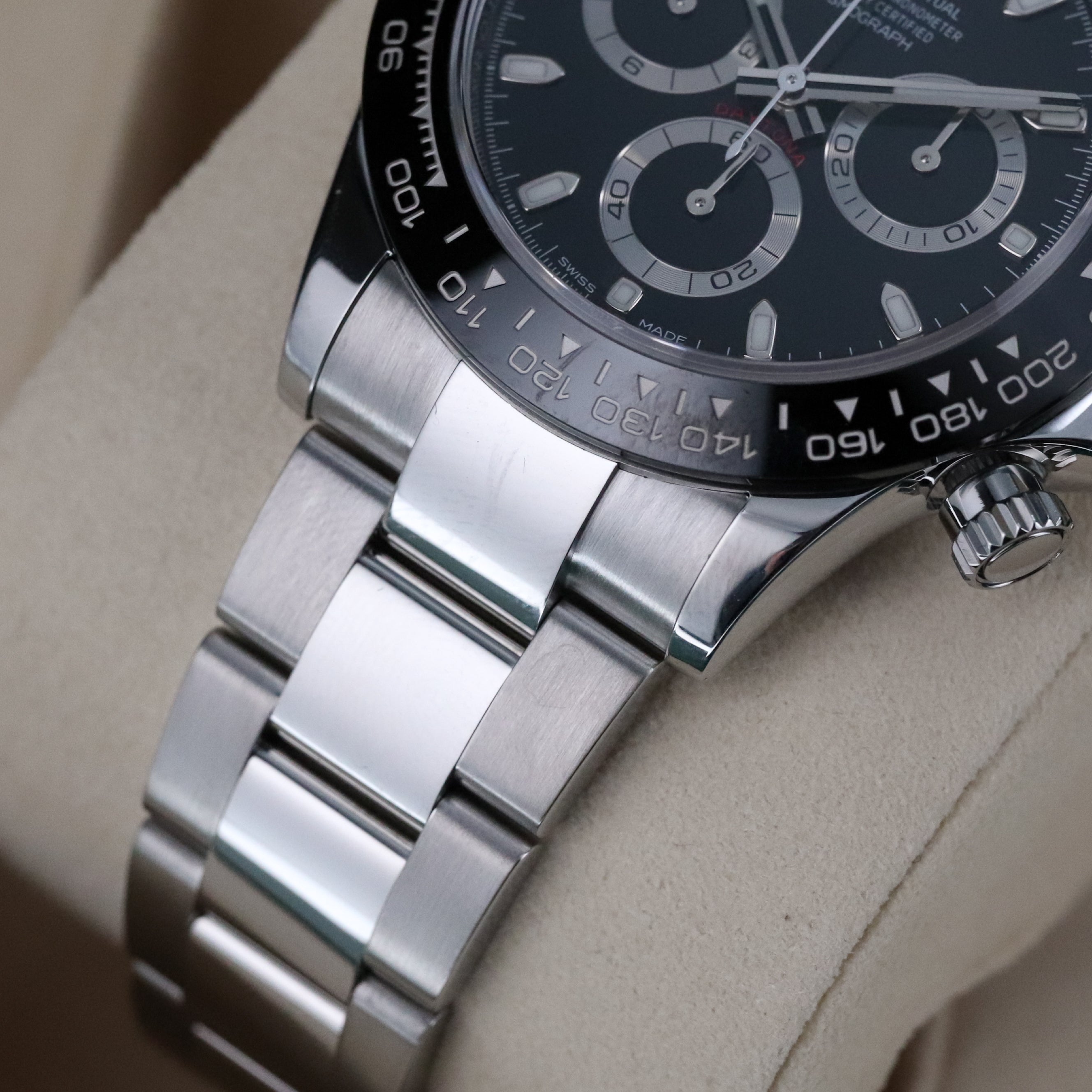 Rolex Daytona Black 40mm Cosmograph Steel Black Ceramic Bezel