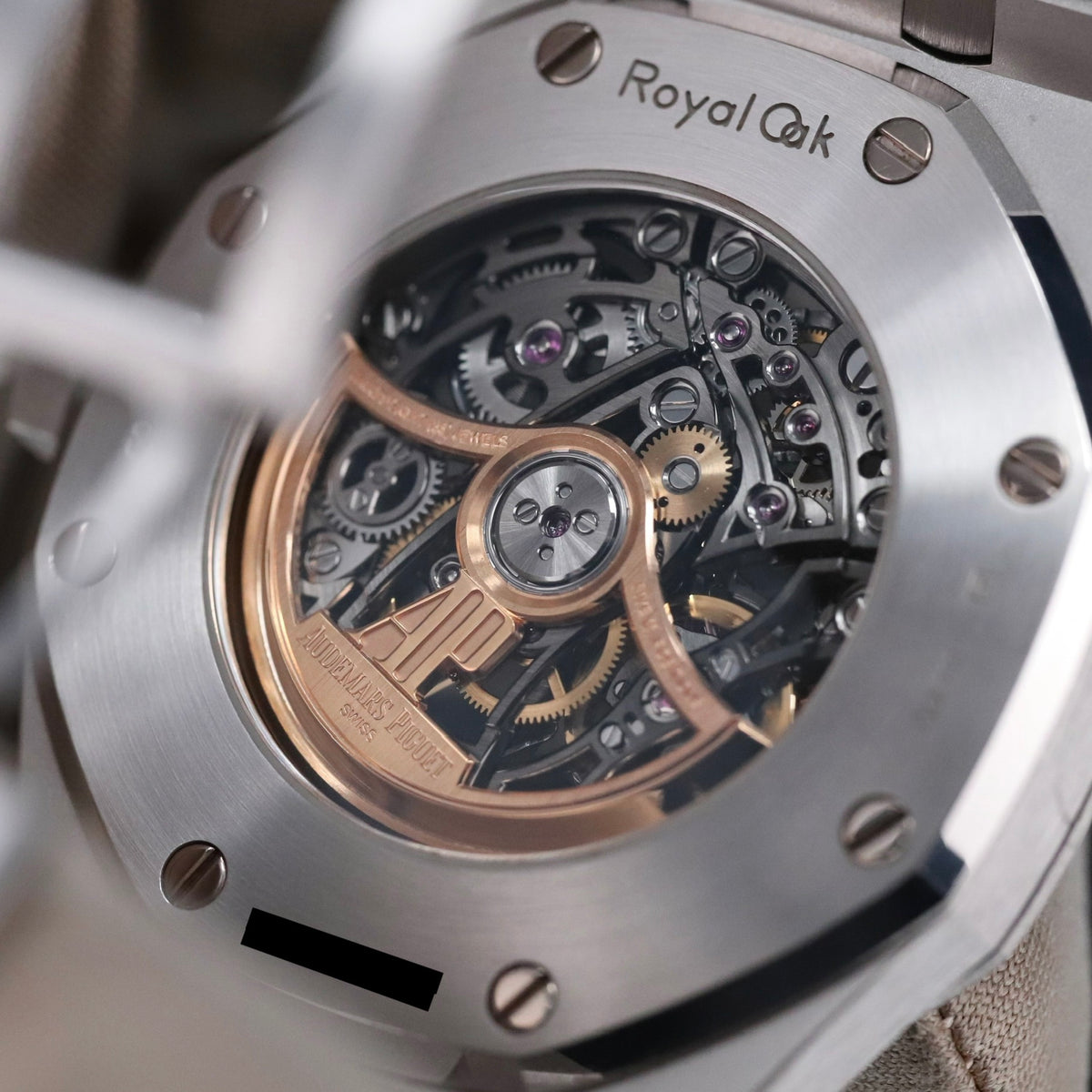 Audemars Piguet Royal Oak 41mm White Gold Double Balance Wheel Openworked Factory Baguette Bezel 15412BC.ZZ.1220BC.01