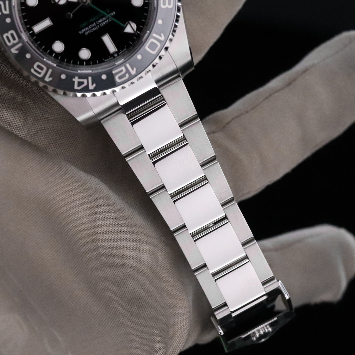Rolex GMT-Master II 40mm Bruce Wayne Black Grey Bezel Oyster Bracelet Steel 126710GRNR