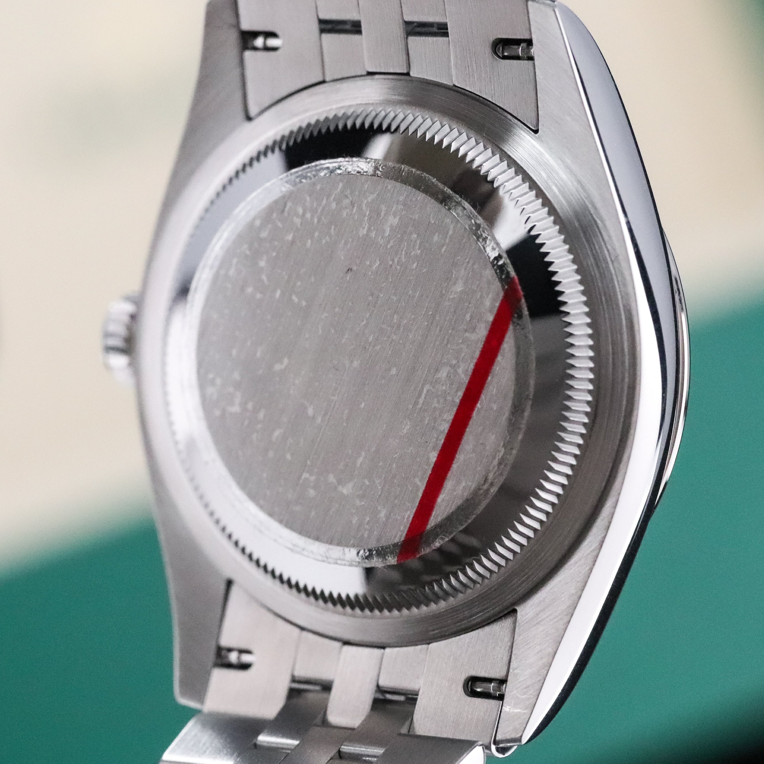 Rolex Datejust 36mm Black Dial Sapphire Fluted Bezel Steel Jubilee