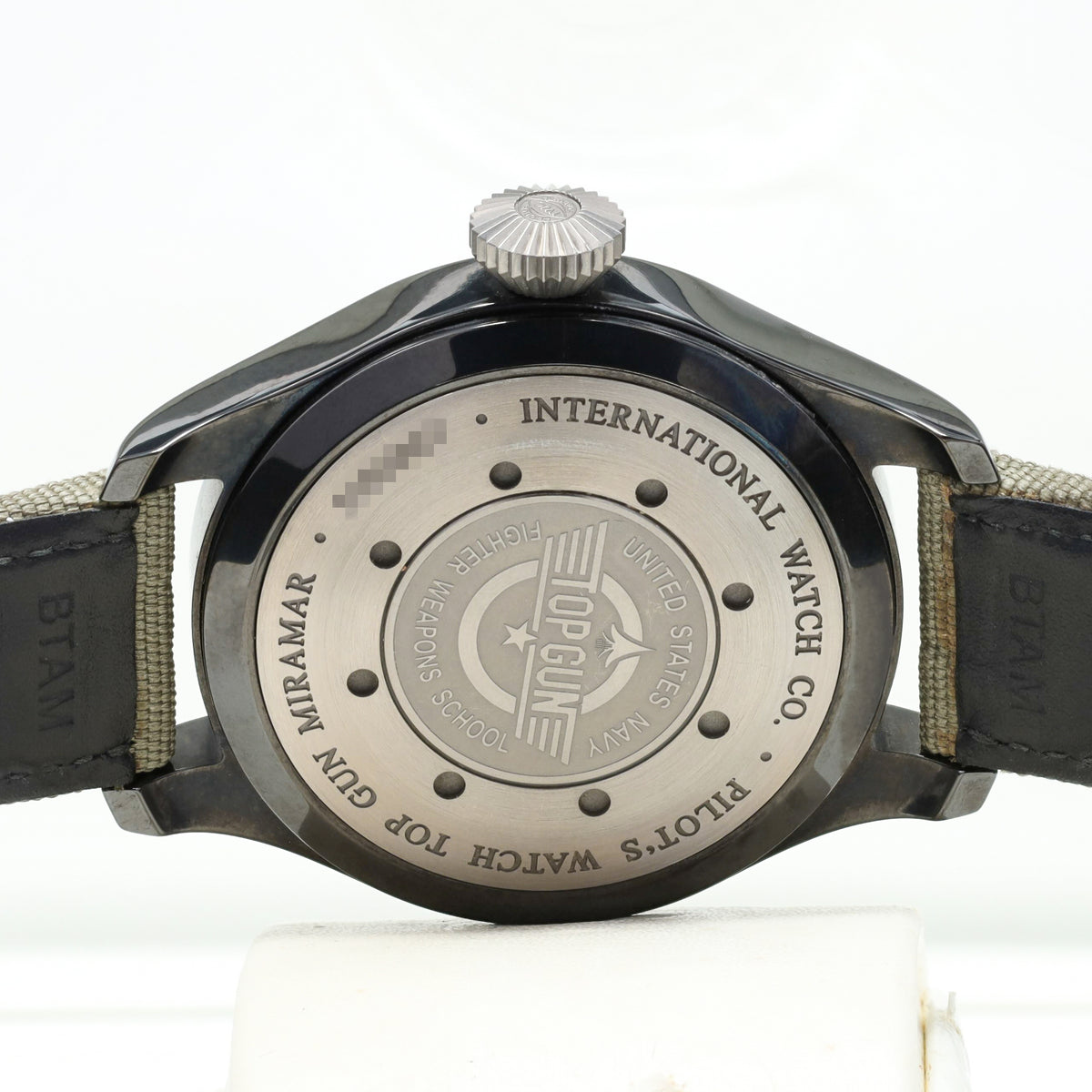 IWC Big Pilot 2022 Complete 48.6mm Ceramic Grey Dial Ceramic Bezel Green Textile Strap with Pin Buckle IW501902