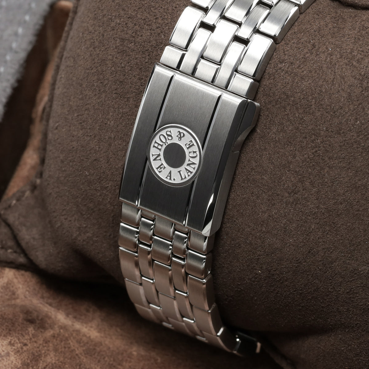 A Lange &Söhne Odysseus 2026 Complete 40.5mm Stainless Steel Blue Dial Stainless Steel Bezel Stainless Steel Integrated Bracelet with Folding Clasp  LSL5365BA