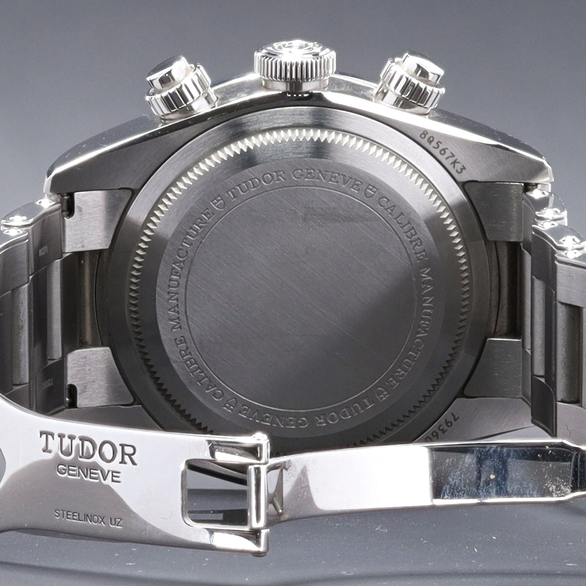 Tudor Black Bay 2023 Complete 41mm Stainless Steel White With Black Subdials Black Anodized Aluminum Tachymeter Bezel Stainless Steel Bracelet M79360N