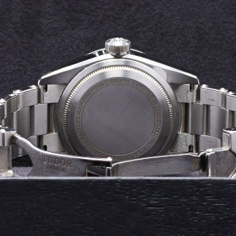 Tudor Black Bay 2019 Complete 41mm Stainless Steel Black Dial Red and Blue Aluminum Bezel Stainless Steel Bracelet M79830RB