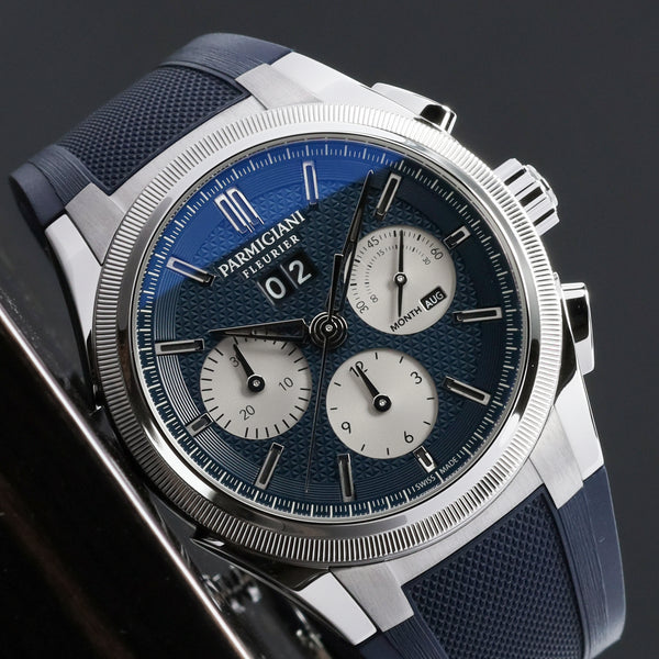 Parmigiani Tonda GT 2022 Complete 42mm Stainless Steel Yoshida Special Blue Dial Stainless Steel Polished and Satin-Finished Bezel Stainless Steel Integrated Bracelet with Folding Clasp PFS906-1020002-100182