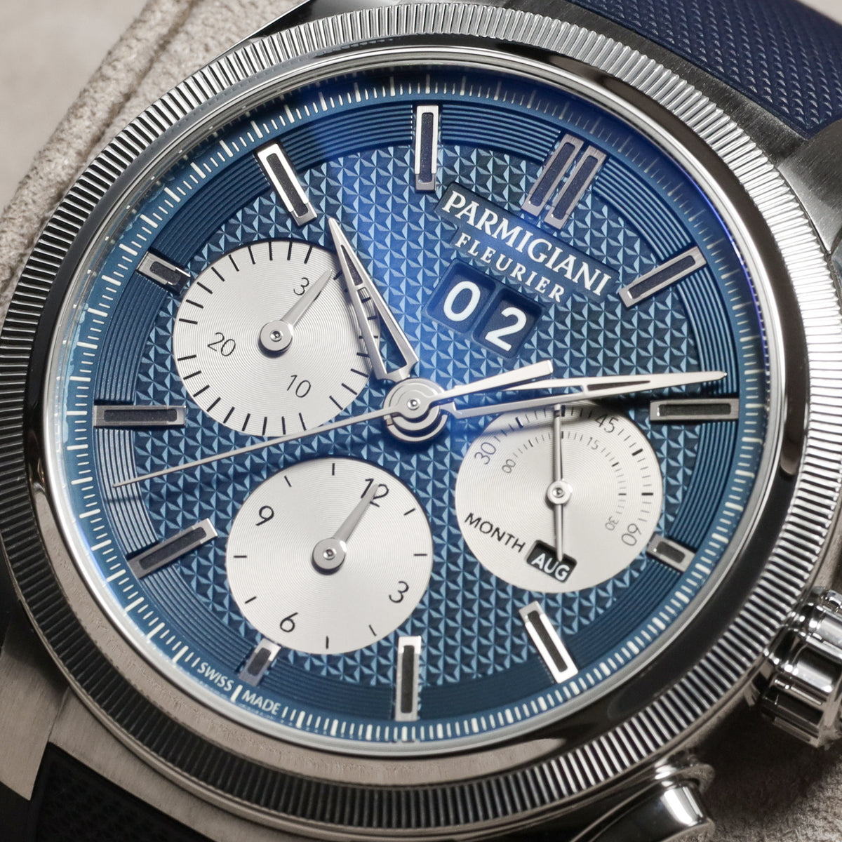 Parmigiani Tonda GT 2022 Complete 42mm Stainless Steel Yoshida Special Blue Dial Stainless Steel Polished and Satin-Finished Bezel Stainless Steel Integrated Bracelet with Folding Clasp PFS906-1020002-100182