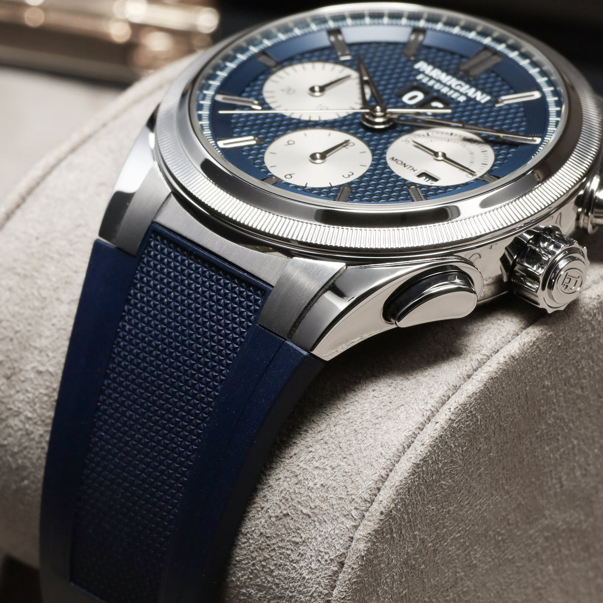 Parmigiani Tonda GT 2022 Complete 42mm Stainless Steel Yoshida Special Blue Dial Stainless Steel Polished and Satin-Finished Bezel Stainless Steel Integrated Bracelet with Folding Clasp PFS906-1020002-100182