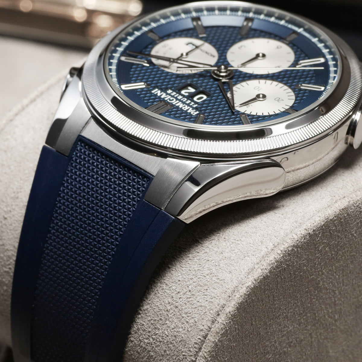Parmigiani Tonda GT 2022 Complete 42mm Stainless Steel Yoshida Special Blue Dial Stainless Steel Polished and Satin-Finished Bezel Stainless Steel Integrated Bracelet with Folding Clasp PFS906-1020002-100182