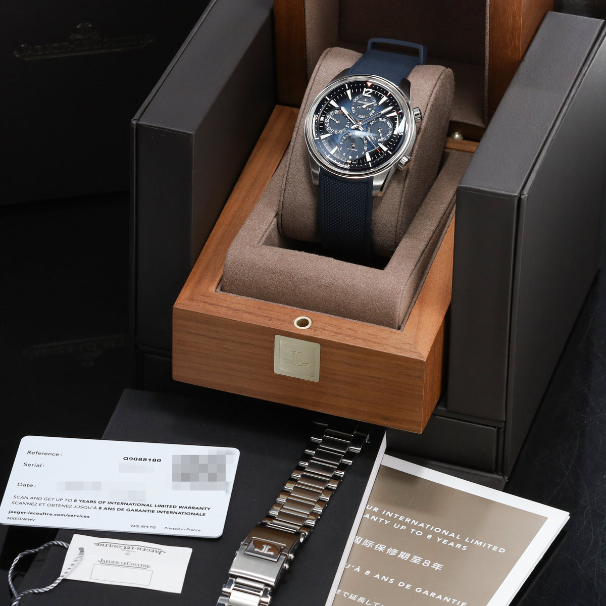 Jaeger-LeCoultre 2023 Complete 42mm Stainless Steel Blue Dial Stainless Steel Bezel Blue Rubber Strap Q9088180