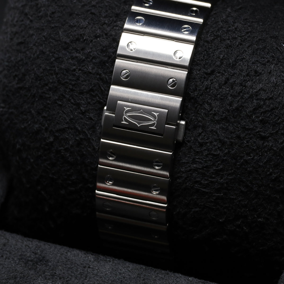 Cartier Santos 2023 Complete 39.8mm Stainless Steel Case Blue Dial Stainless Steel Bezel Stainless Steel Bracelet WSSA0030