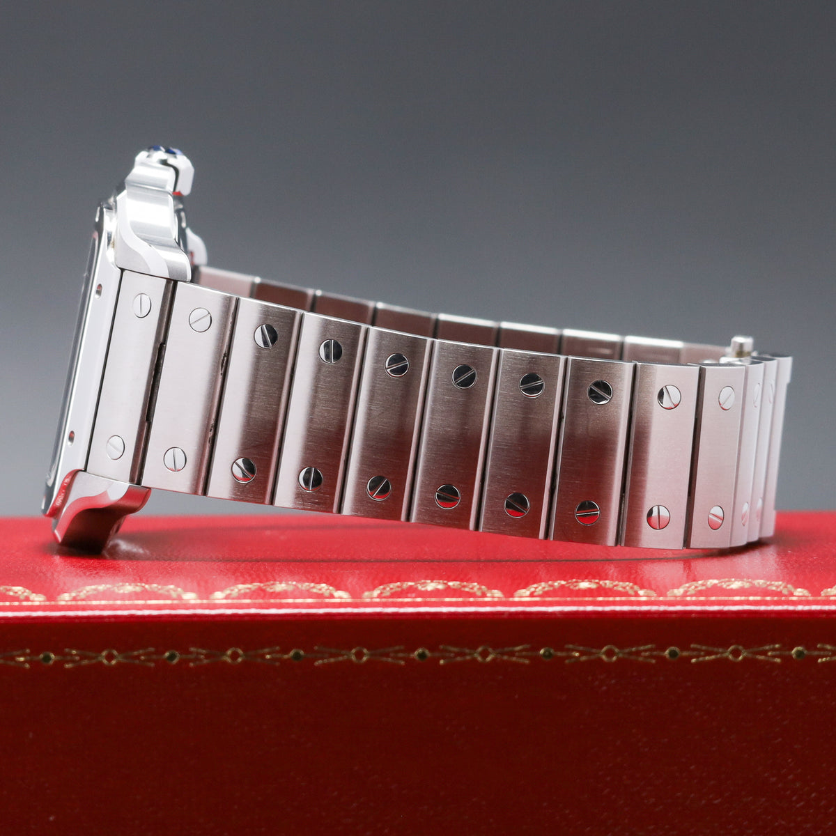Cartier Santos Complete 39.8mm Stainless Steel Green Dial Stainless Steel Stainless Steel Bracelet WSSA0062