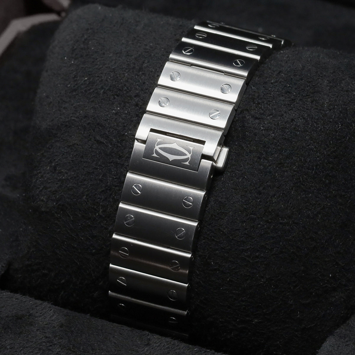 Cartier Santos Complete 39.8mm Stainless Steel Green Dial Stainless Steel Stainless Steel Bracelet WSSA0062