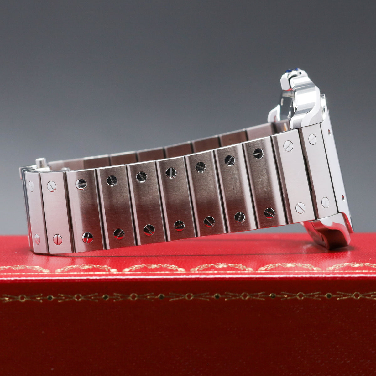 Cartier Santos Complete 39.8mm Stainless Steel Green Dial Stainless Steel Stainless Steel Bracelet WSSA0062