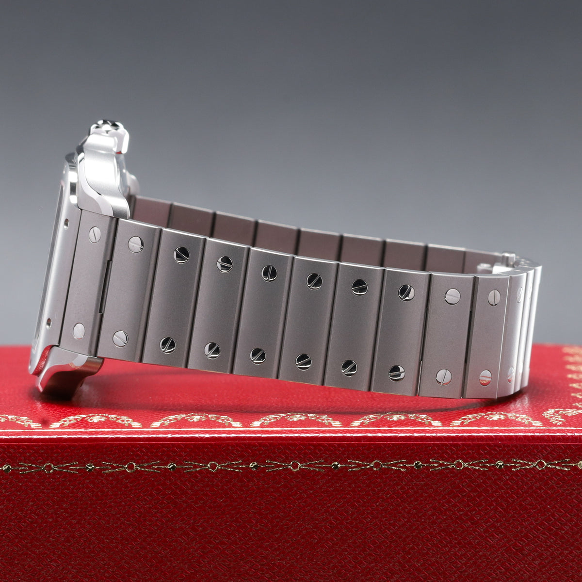 Cartier Santos 2025 Complete 39.8mm Titanium White Dial Titanium Bezel Titanium Bracelet WSSA0009