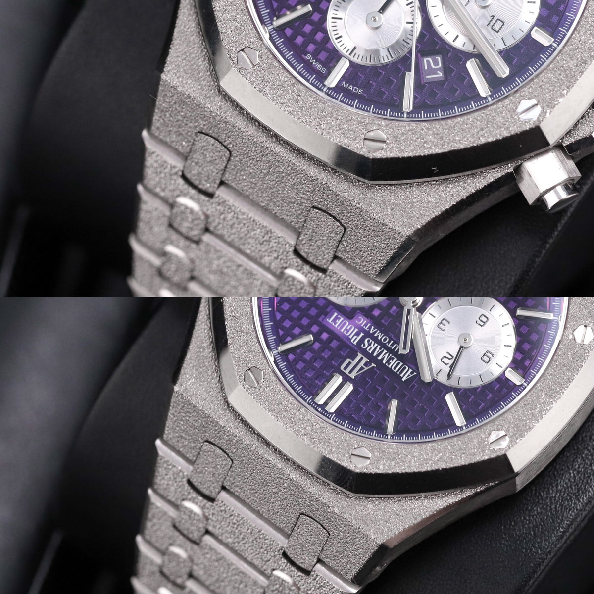 Audemars Piguet Royal Oak Chronograph 41mm Frosted White Gold Purple Dial Limited Edition 200pcs 26331BC.GG.1224BC.01